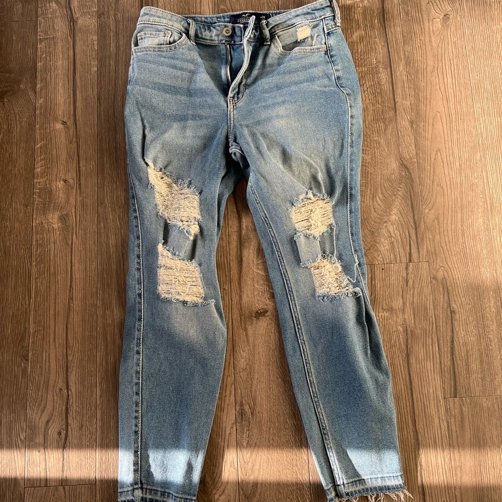 Hollister High Rise Super Skinny Crop Vintage Stretch